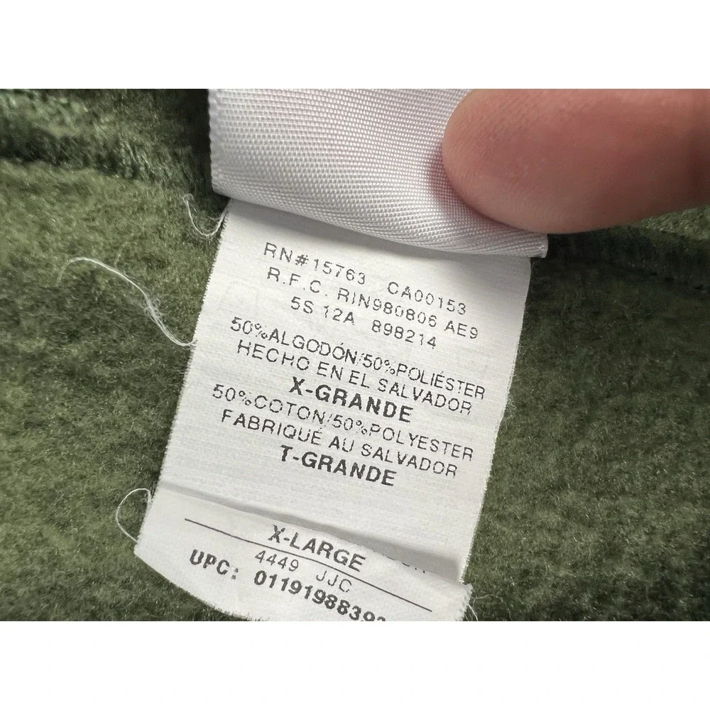 Hanes Sweatpants Adult‎ XL Green Pull On Elastic Waist Cotton Blend Athleisure